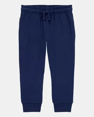 Toddler Boy Pull-On Drawstring Joggers - Blue