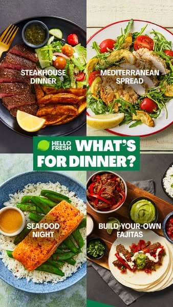 HelloFresh ad creative
