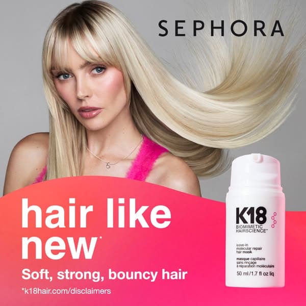K18 Hair ad creative